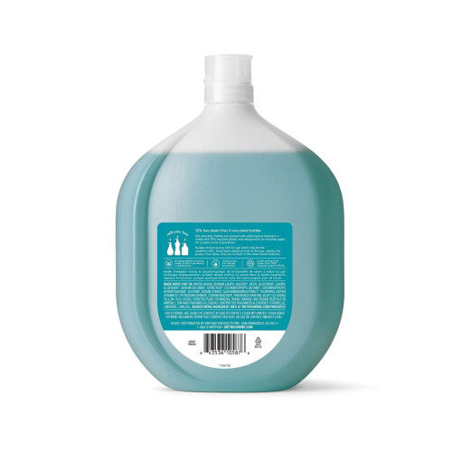 Method Method Gel Hand Soap Refill  Waterfall  Recyclable Bottle  Biodegradable Formula  34 oz (Pack of 4) 1