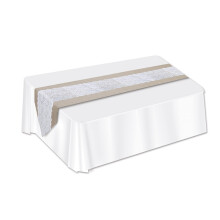 Lace & Burlap Table Runner