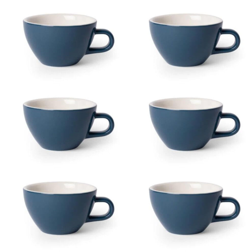 acme USA Espresso Cappuccino Cup (190ml  6.4oz)  Whale Navy  6Pack