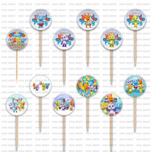 Woord Party Cupcake Toppers Feestartikelen