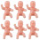 30 stuks King Cake Babies 1,2 inch mini plastic baby's 1