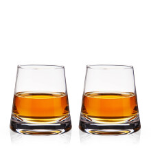 Viski Burke Whisky    culos com design de pir   mide Rochas de cristal de vidro Tumblers para escoceses e coquet   is Clear 8 oz conjunto de 2