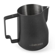 MHW3BOMBER Milk Frothing Pitcher 12oz Milk Frother Cup Espresso Steaming Pitcher Stainless Steel Milk Frother Cup Barista Latte Art Round Spout Milk J
