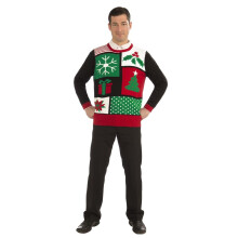 Forum Novelties Adult Jolly Holiday Ugly Christmas Sweater Medium