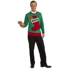 Forum Novelties Adult Stocking Ugly Christmas Sweater Nice Large