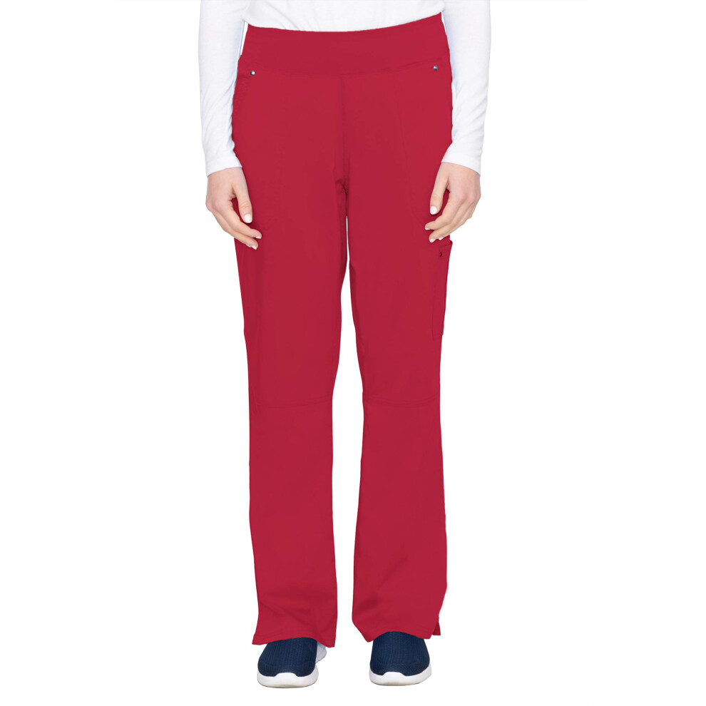 Pantalon de gommage pour femme Healing Hands 5 poches Purple Label 9133 Cargo Tori Pantalon de yoga pour femme Tissu doux et l  ger Rouge S