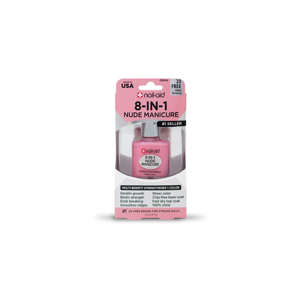 NAILAID 8in1 Nude Manicure  French Sheer  0.55 Fluid Ounce