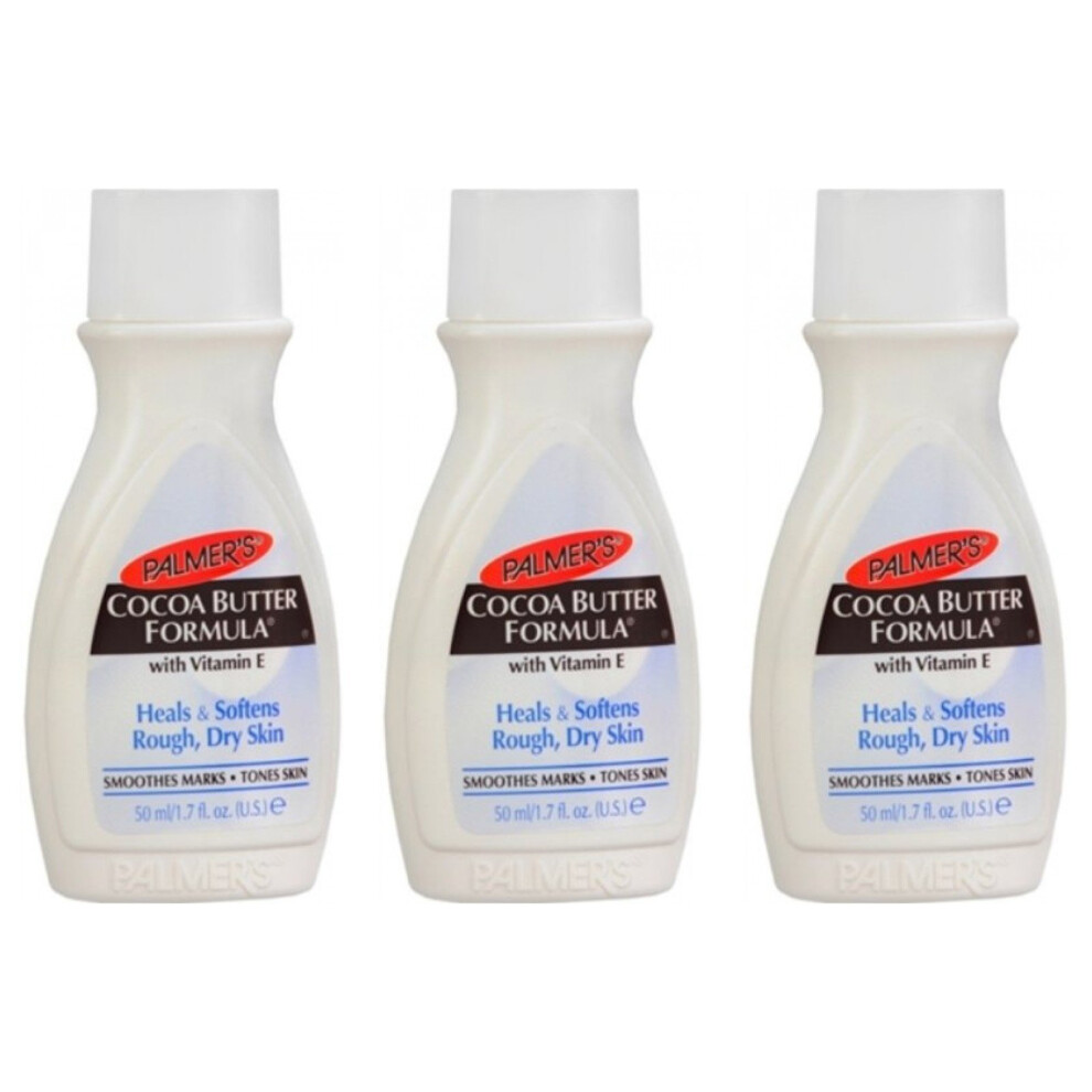 Palmer's Cocoa Butter Formula Vitamin E Heals Softens Rough Dry Skin 1.7 oz Body Lotion Travel Size (Pack of 3)