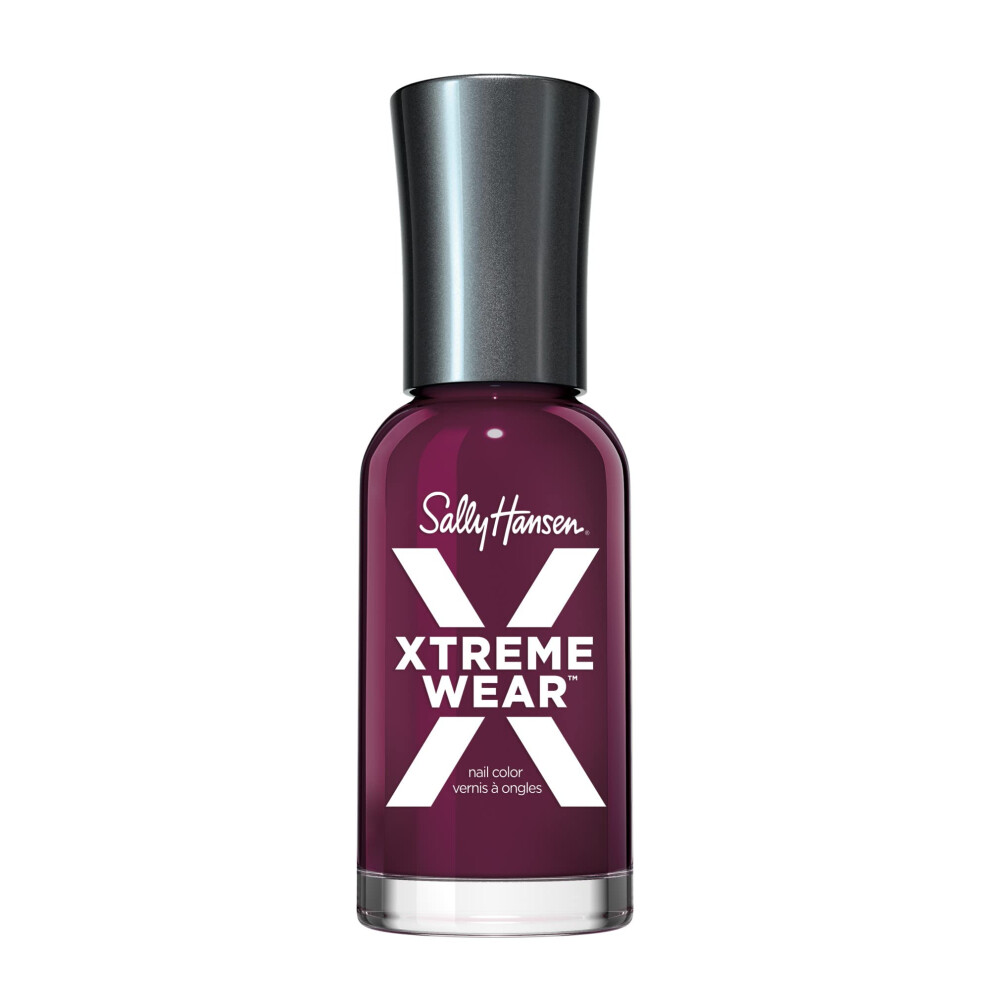 Sally Hansen Xtreme Wear Nail Polish  StreakFree  Shiny Finish  LongLasting Nail Color  With the Beet  0.12 fl oz