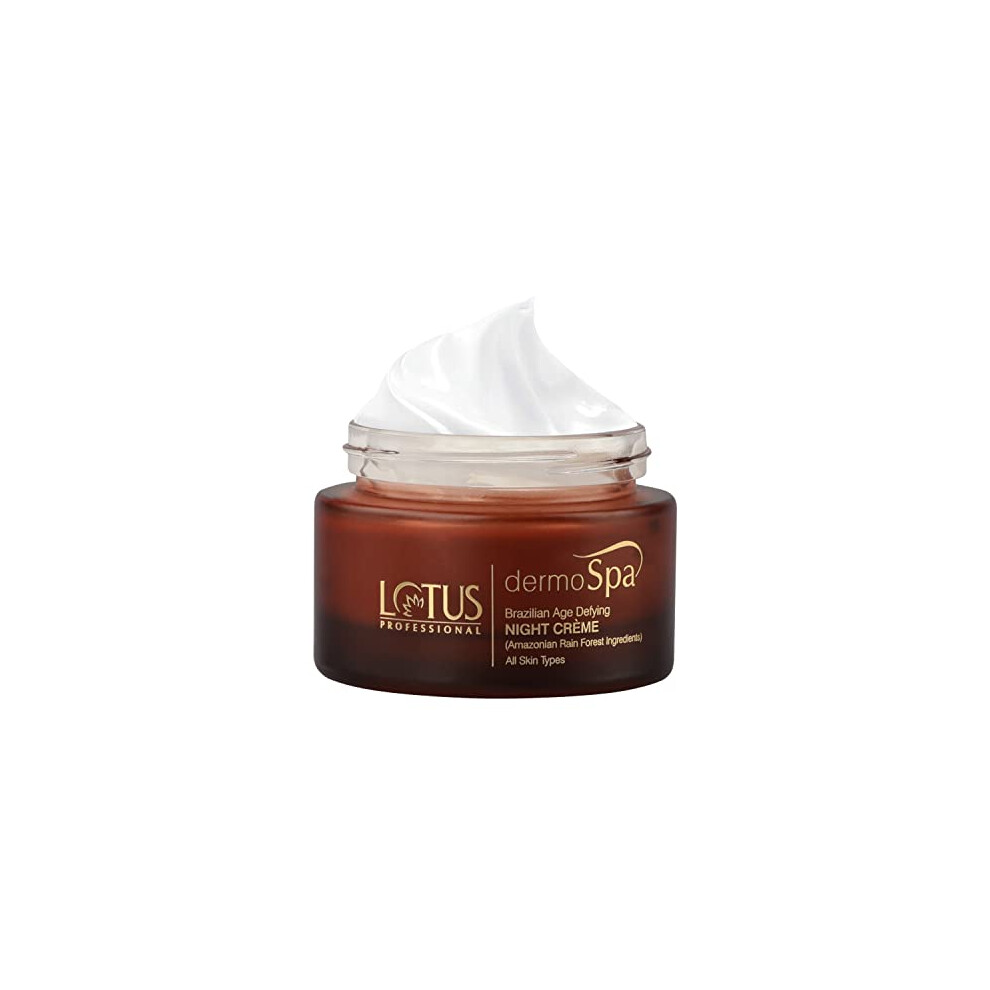 Lotus Professional DermoSpa Brazilian Age Defying Night Cream  Shea Butter  Preservative Free  Natural  50g (Pack of 1)