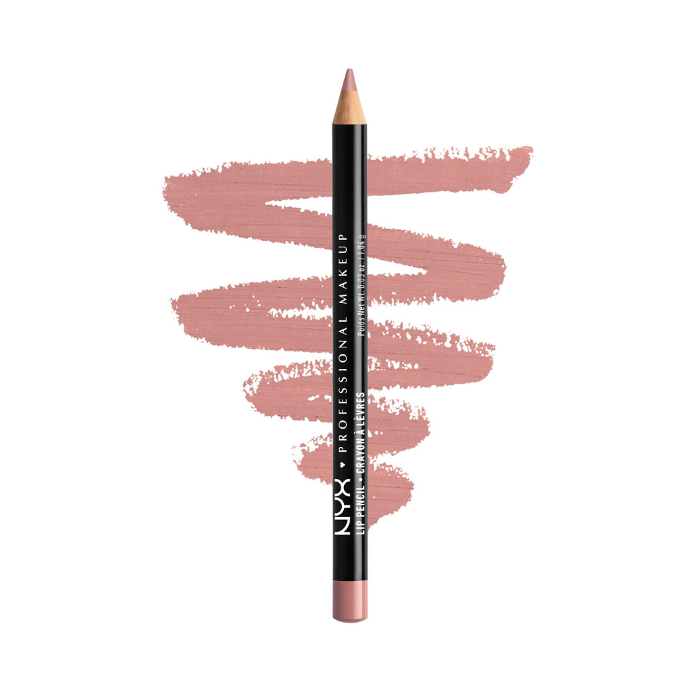 NYX PROFESSIONAL MAKEUP Slim Lip Pencil  LongLasting Creamy Lip Liner  Pale Pink