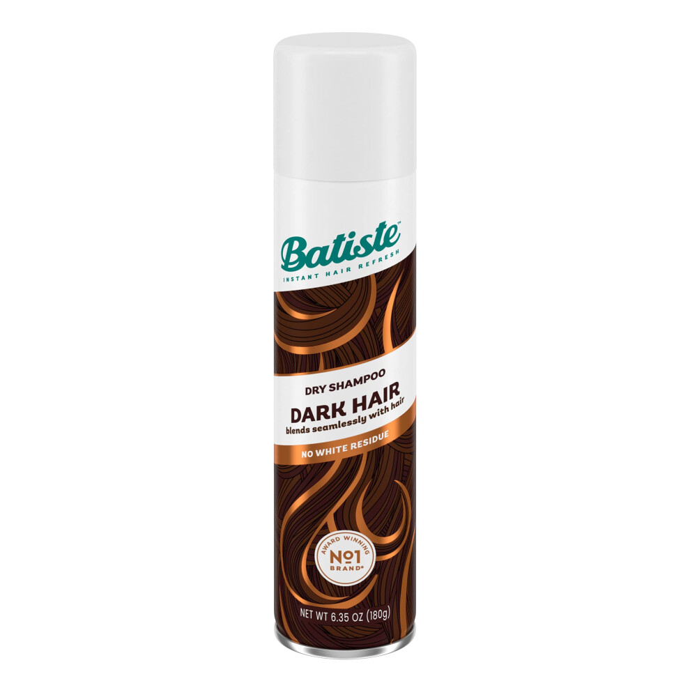 Batiste Dry Shampoo for Dark Hair  Refresh Hair and Absorb Oil Between Washes  Waterless Shampoo for Added Hair Texture and Body  6.35 OZ Dry Shampoo