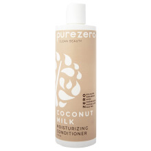 Purezero Kokosmilch Feuchtigkeitspflege Conditioner - 12 Fl Oz - Intensive Hydratation & Glanz - Bekämpft Schuppen & Frizz - Ohne Sulfate, Parabene