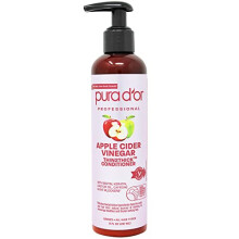 PURA D'OR Appelciderazijn Thin2Thick Conditioner (8oz) Biotine Keratine Cafe?e Ricinusolie en belangrijkste actieve ingredi?ten voor alle haartypes M