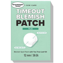 I DEW CARE Hydrocolloid Acne Puistje Patch - Time-out Blemish Plus | Koreaanse zit donkere vlekpleisters voor gezicht en huid groot 36 Count (12 mm)