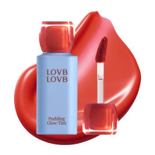 Lovb Lovb Pudding Glow Korean Lip Tint | Langlebiger Lipgloss-Tnung fr Glhen | Feuchtigkeitsspendend | Hoch pigmentiert | Nicht schicke glnze