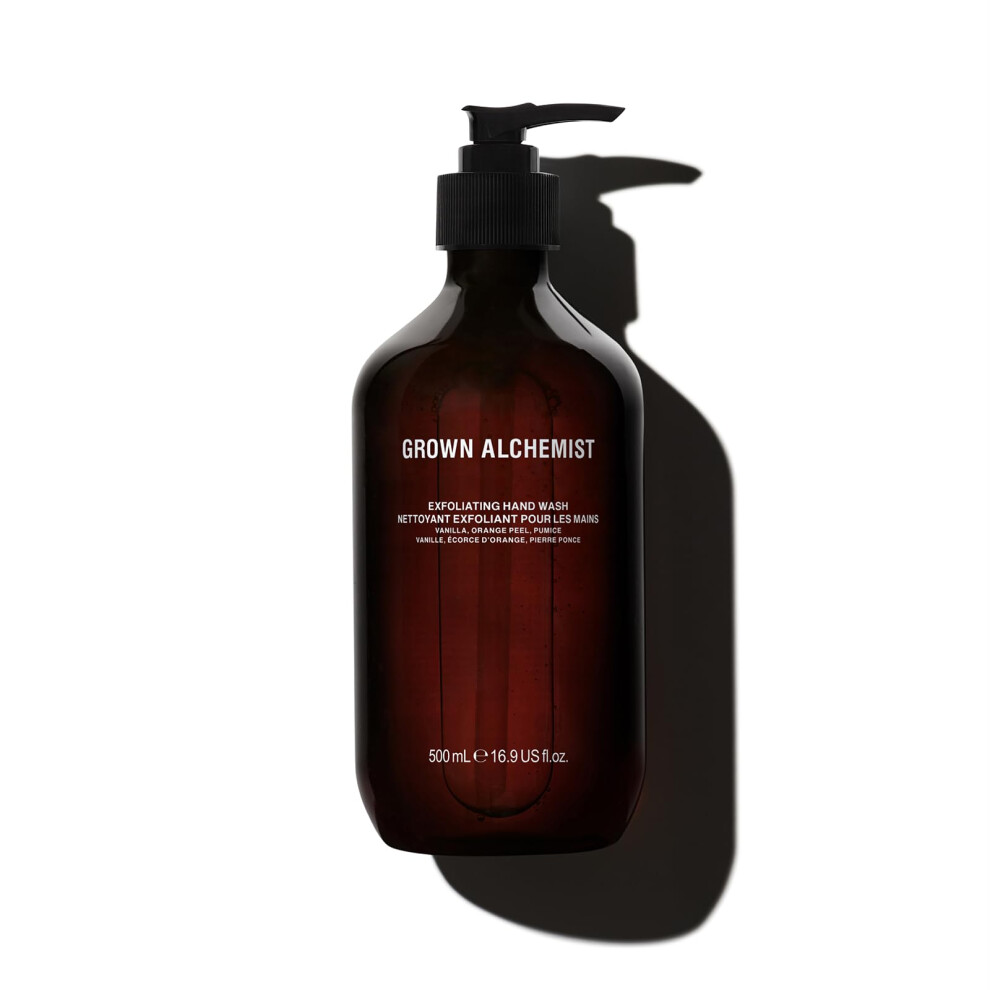 Grown Alchemist Orange Exfoliating Hand Wash. Vanilla Peel + Pumice. Gentle Cleanser Softens And Revitalize Skin 16.9 Ounce (500Ml).