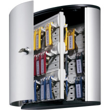 DURABLE® Brushed Aluminum Keyed Lock 54Key Cabinet 119/10 W x 11 H x 44/5 D Key Locking Door Aluminum