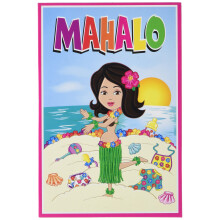 Beistle Hula Baby bedankbriefjes