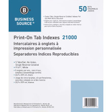 Business Source Tabblad Printer Economy Indexverdelers Wit