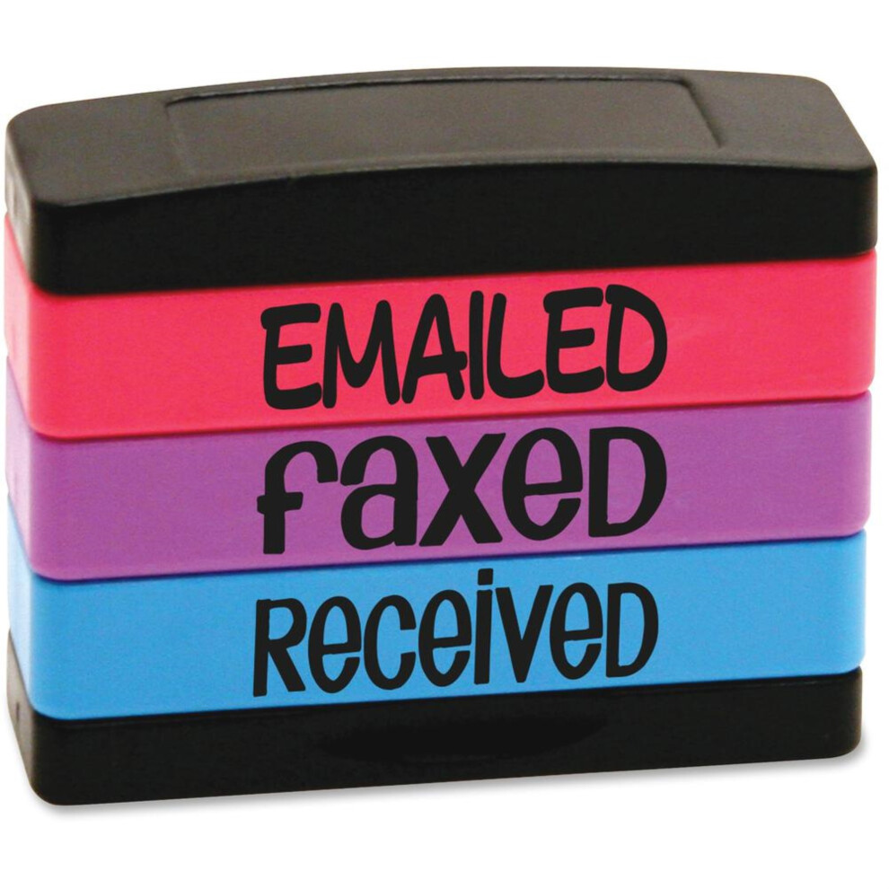Photos - Other Office Equipment Trodat stackSTAMP Emailed Message Stamp Set Message Stamp EMAILED FAXED RECEIVED 0.63 Impression Width x 1.81 Impression Length Ass 