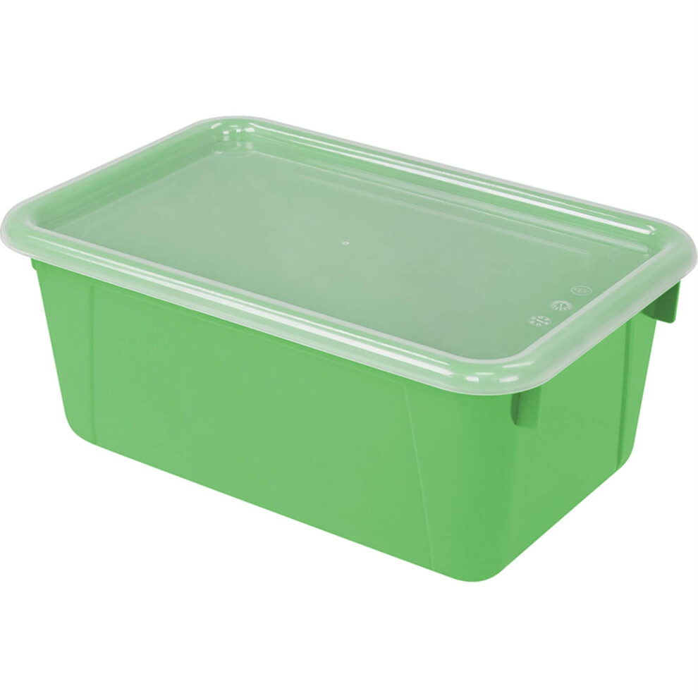 Photos - Other Office Equipment Storex Small Cubby Bin with Cover Classroom Green 5Pack B07BHPWJ1K