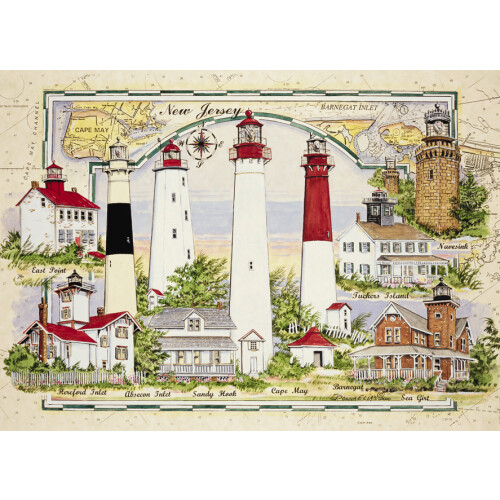 Puzzle des phares du New Jersey