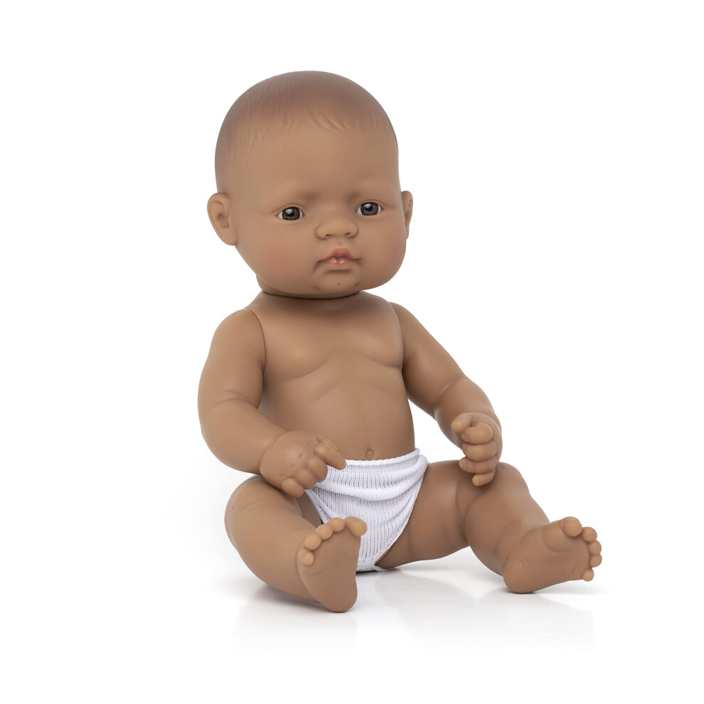 Photos - Doll Miniland Educational 12.63'' Anatomically Correct Newborn Baby  Hispanic Girl 31038