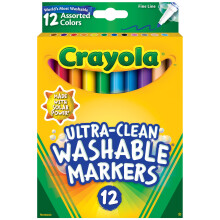 Crayola UltraClean Washable Markers CYO587813 12/pk