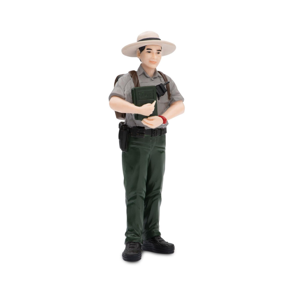 Safari Ltd. Jim The Park Ranger Figurine Realistic HandPainted 4 Plastic Figure Educational Toy For Boys Girls & Kids Age 3+