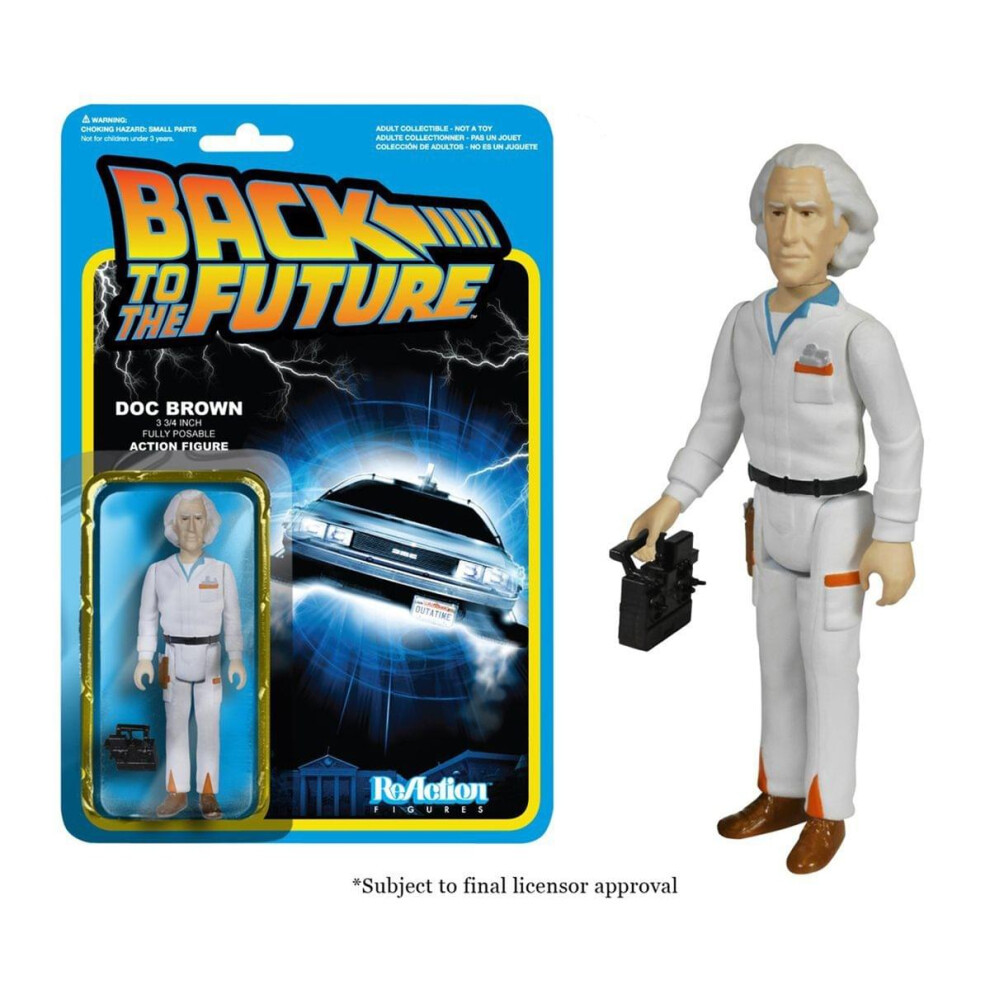 Photos - Action Figures / Transformers Funko ReAction Back To The Future Doc Brown Action Figure