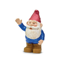 Safari Ltd. Gnorman The Gnome Figur - Handmålad 2.5" Plastfigur - Rolig Utbildningsleksak för Barn 3+