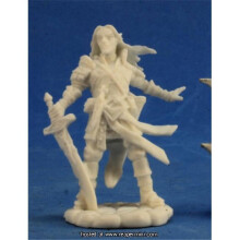 Reaper Miniatures Rem89028 25mm skala Lini Iconic Gnome Druid Derek Schubert - Pathfinder Bones