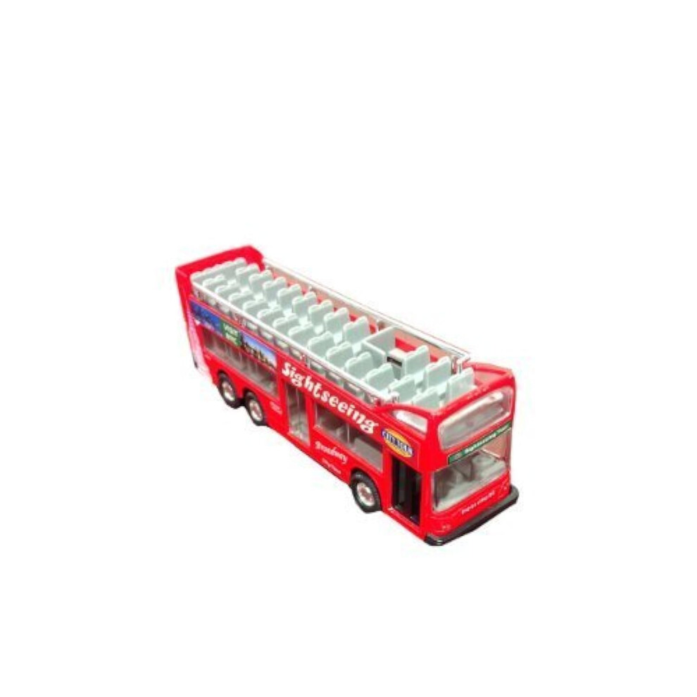 KinsFun - Bus rouge double en m   tal moul    sous pression de 15 cm (6 po) pour visite touristique de New York