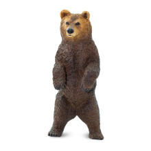 Safari Ltd. Grizzly Bear-beeldje - Handgeschilderd levensecht 110 cm modelfiguur - Leuk educatief speelgoed voor jongens, meisjes en kinderen vanaf 3