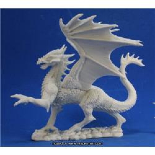 Reaper Miniatures Rem77329 Bones Silver Dragon 1