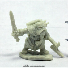 Reaper Miniatures Durgam Deepmug Dwarf Hero #77400 Bones RPG Miniature Figur