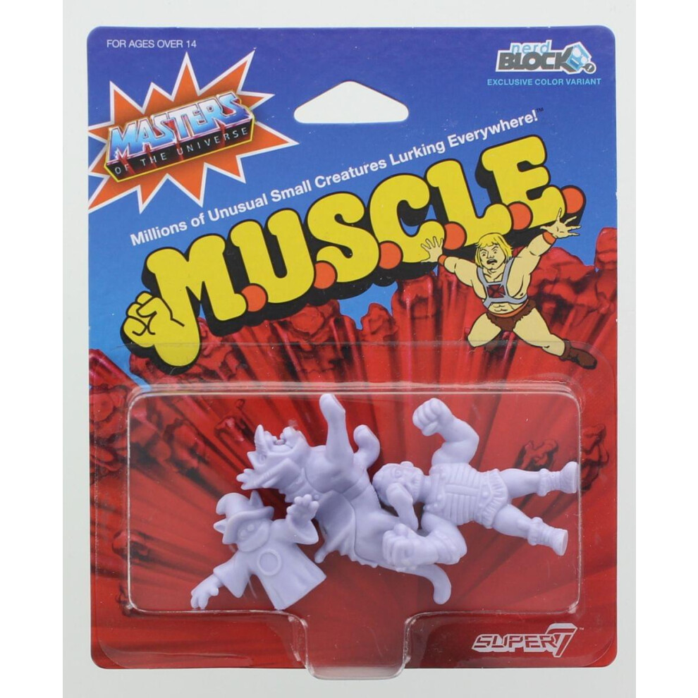 Photos - Action Figures / Transformers Masters of the Universe M.U.S.C.L.E. Mini Figure 3Pack: Orko Battlecat Fisto B079D1SJNW