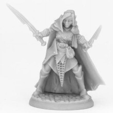 Reaper Miniatures REM44070 Bones Dark Elf Vrouwelijke Krijger Miniaturen Zwart