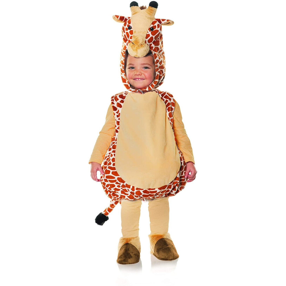 Photos - Fancy Dress giraffe Belly Babies Toddler costume Large B086V63Y2T