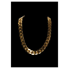 gold 90s chain Thick Necklace costume Jewelry