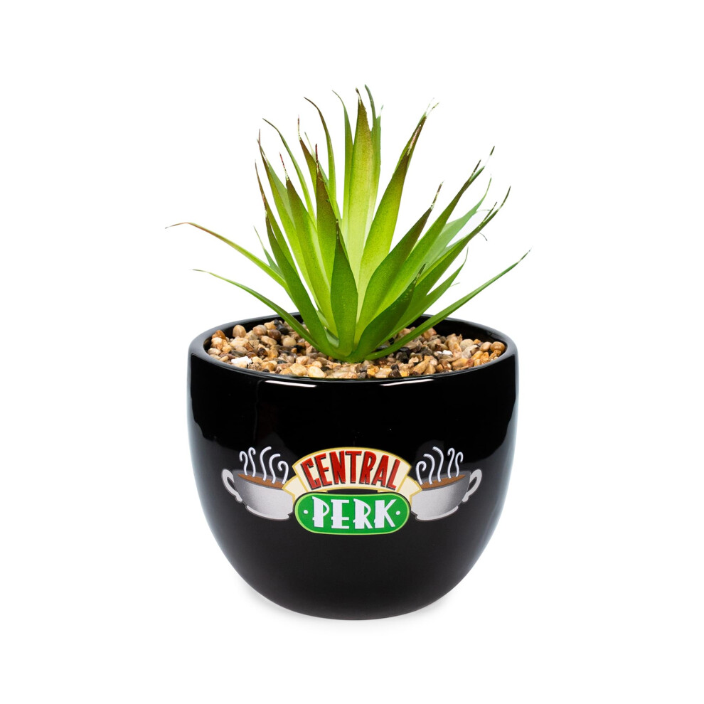 Silver Buffalo Fioriera, Ceramica, Amici Central Perk Logo, Taglia Unica-image