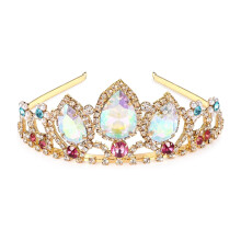 HEIKLN Coroana Prin?esa Fete Tiara Cristal Sparkle Gold Crown Accesorii pentru par Halloween Cosplay Tiara Fete Tiara Nunta Tiara pentru cadouri