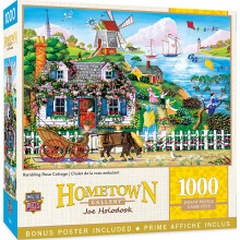 Masterpieces Puzzle de 1 000 pices pour adultes, famille ou jeunes  Rambling Rose Cottage  49,25 x 26,75 cm