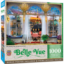 Masterpieces Puzzle 1000 pices pour adultes, famille ou jeunes  Vue sur les toits de Paris  49,25 x 26,75 pouces