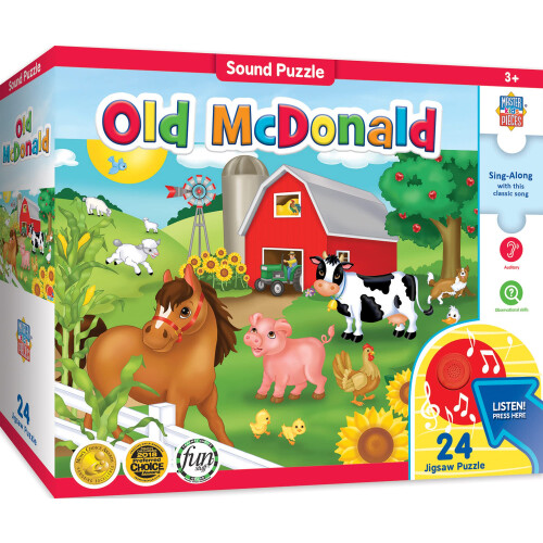 Old McDonald Floor Puzzle m/lyd 24 pc