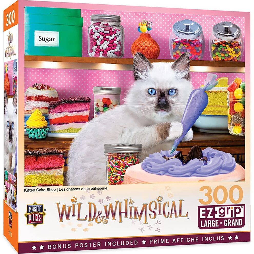 Photos - Jigsaw Puzzle / Mosaic Kitten Cake Shop 300 Piece EZ Grip Jigsaw Puzzle B08WRTJM6J
