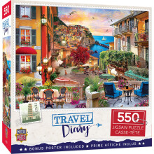 MasterPieces Italiaanse middag 500 stukjes puzzel volwassenen jongeren familie - Itali?reisthema - 15""""x21""""