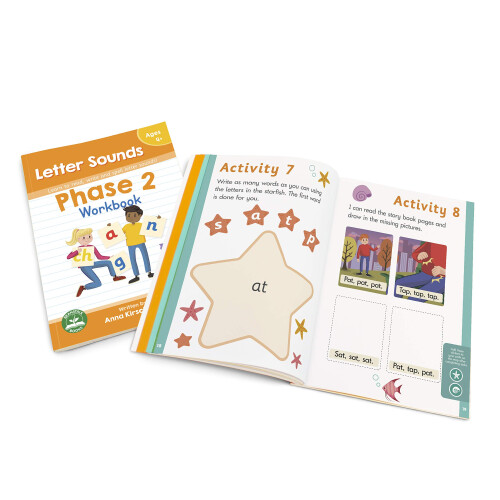 Junior Learning Phase 2 Letter Sounds Workbook - Learn to Read Write and Spell Letter Sounds! Multi 2