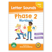 Junior Learning Fase 2 Letter Sounds Workbook - Lær at læse Skriv og stavebrevlyde! Multi